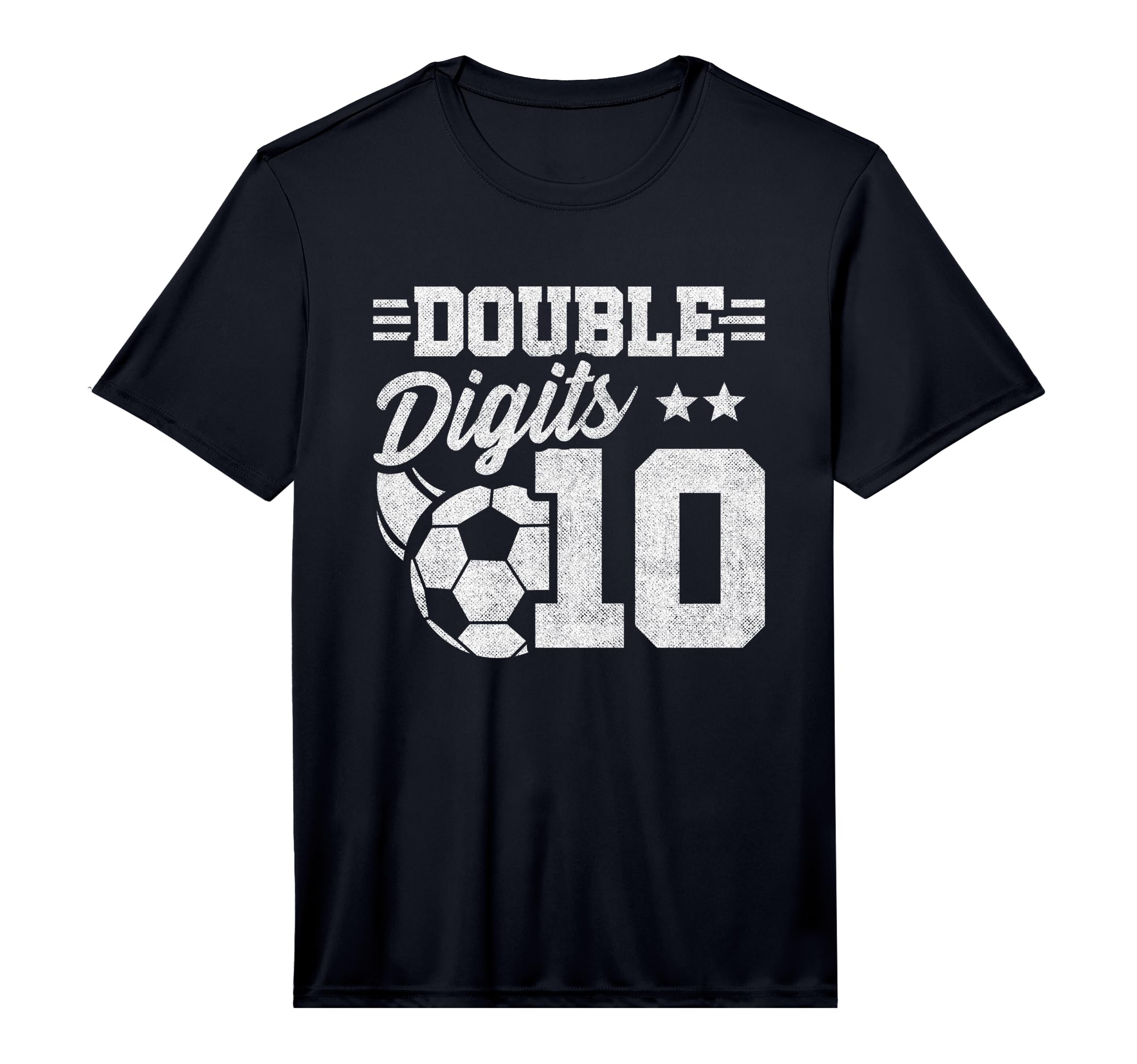 10Th Birthday Double Digits Soccer T-Shirt - Streetwear Style for Adults