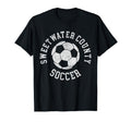 Sweetwater County Soccer Distressed T-Shirt - Aesthetic Graphic for Adults