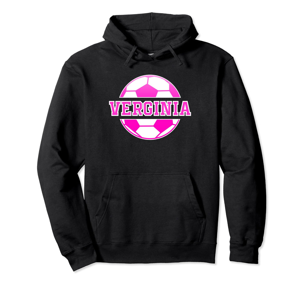 Verginia Name Soccer Play Football Hoodie - Trendy Graphic Men Women