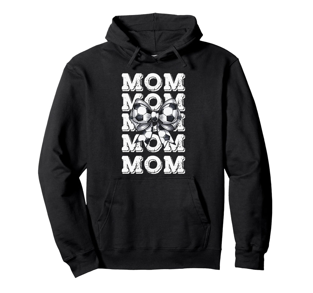 Coquette Soccer Mom Matching Family Bow Hoodie - Unique Graphic for Adults