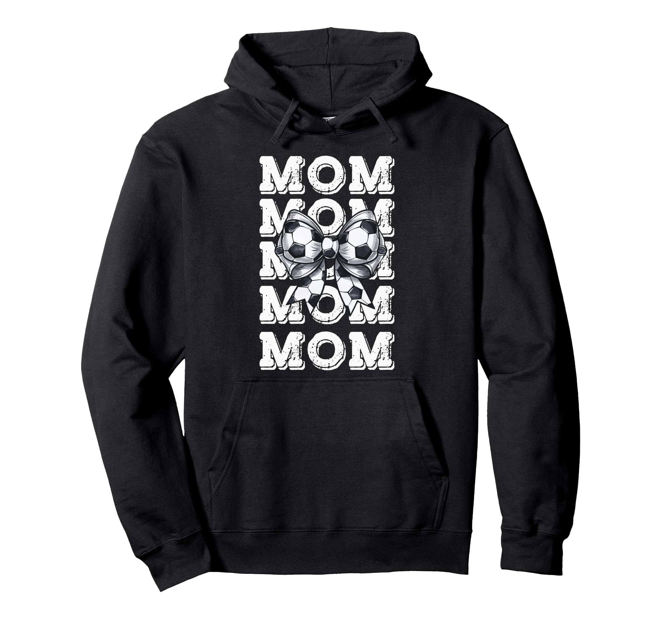 Coquette Soccer Mom Matching Family Bow Hoodie - Unique Graphic for Adults