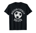Borden County Soccer Distressed 90S T-Shirt - Graphic Print for Adults