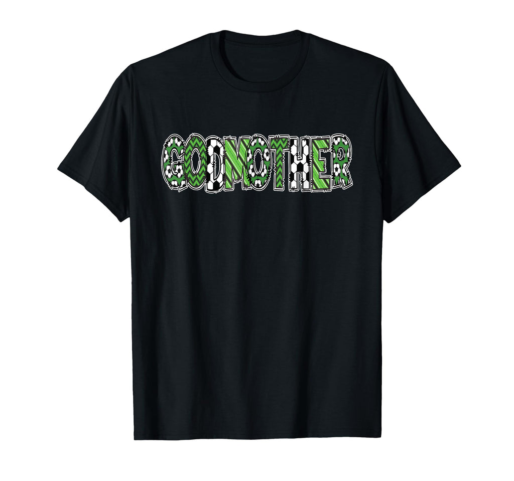 Soccer Mommy Godmother Birthday Party T-Shirt - Trendy Graphic for Adults
