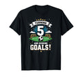 Turning 5 Scoring Goals 5Th Birthday T-Shirt - Novelty Apparel Unisex