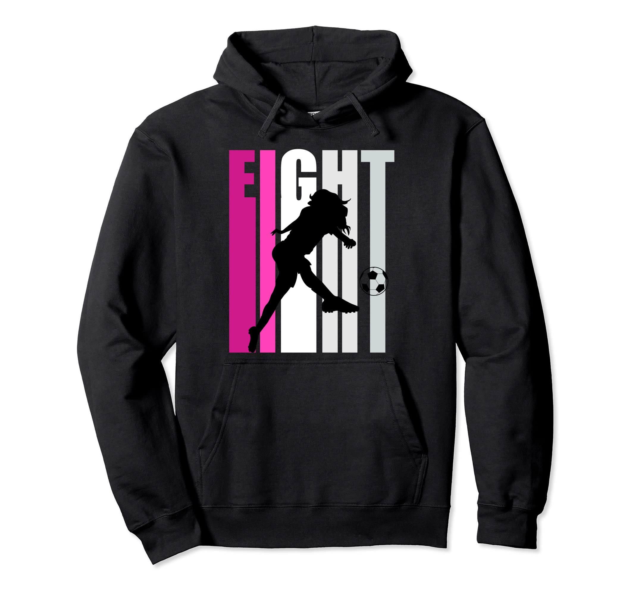 Soccer 8Th Birthday Loves To Play Hoodie - Fun Novelty Design Unisex