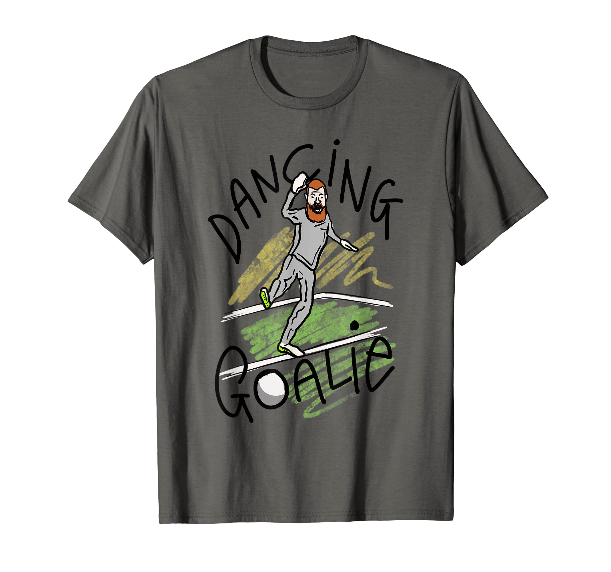 Dancing Goalie T-Shirt - Trendy Graphic for Adults