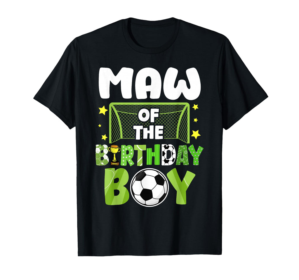 Soccer Maw Birthday Party Family T-Shirt - Fun Novelty Design Men Women