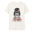 Stars Stripes 250 Years No Kings T-Shirt - Unique Graphic for Adults