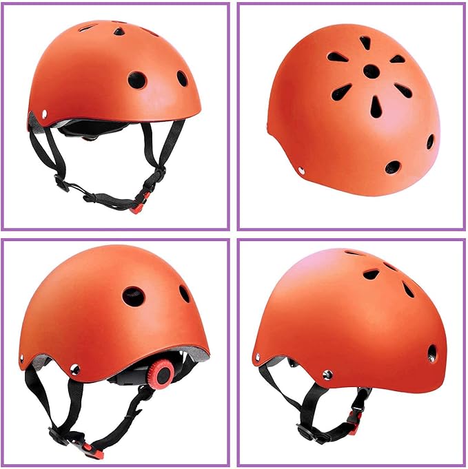 Adjustable Helmet for Ages 5-16 Kids Toddler Boys Girls Youth,Protective Gear with Elbow Knee Wrist Pads for Multi-Sports Skateboarding Bike Riding Scooter Inline skatings Longboard Roller Skate
