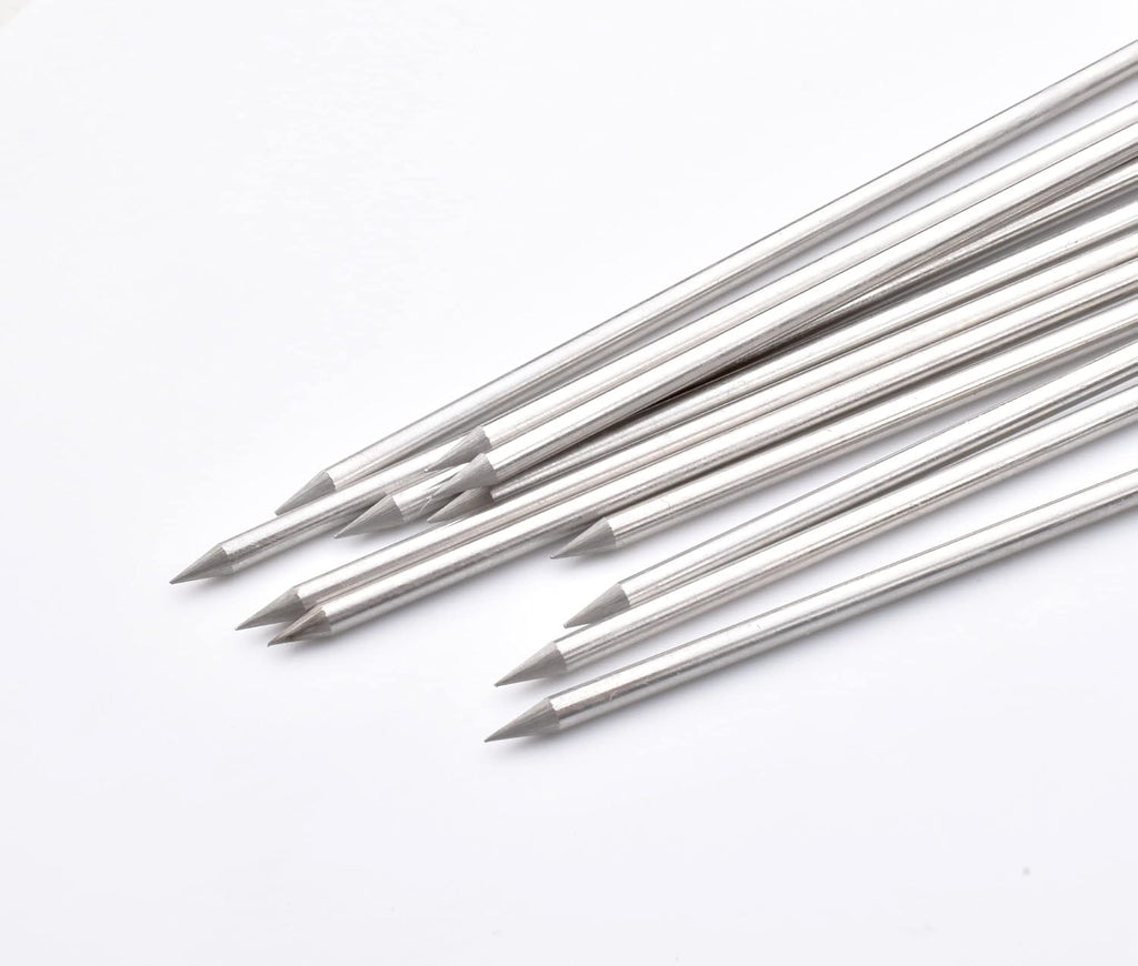 12 Inch Long Metal BBQ Kabob, Stainless Steel Skewers Shish Kebab Skewers 30 Pack (12Inch BBQ Skewers-30p)