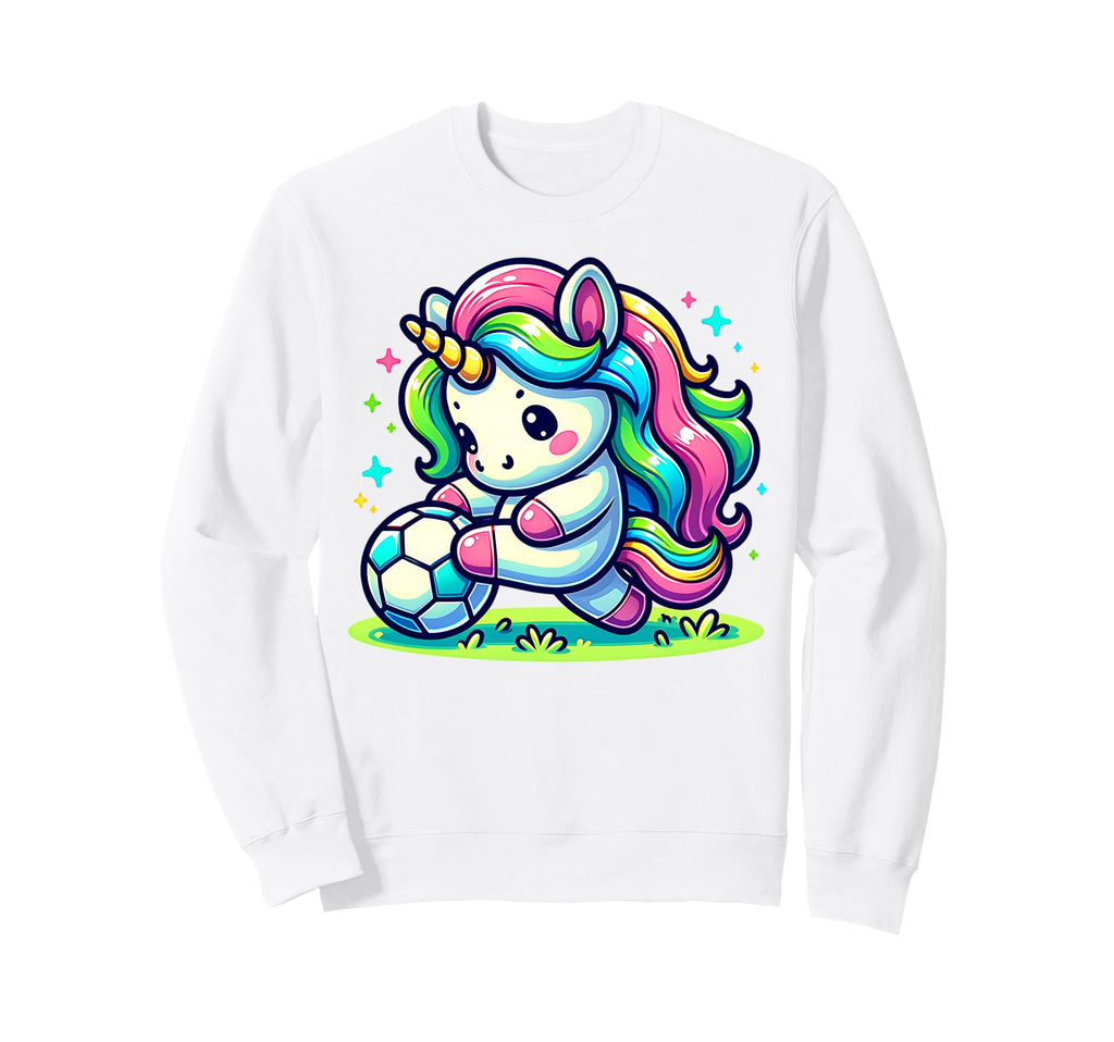 Footballer Unicorn Fans Soccer Sweatshirt - Aesthetic Graphic for Adults