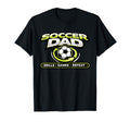 Funny Soccer Dad Drills Games Repeat T-Shirt - Minimalist Print for Adults