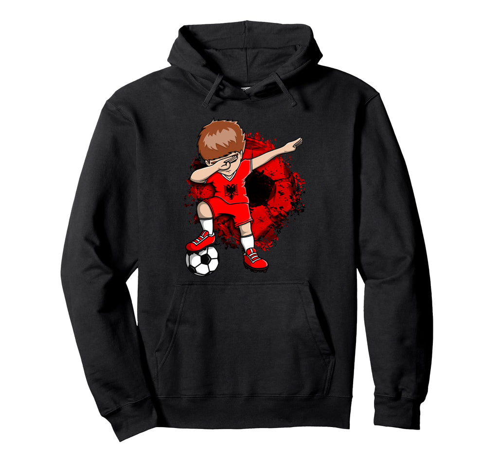 Dabbing Soccer Albania Jersey Albanian Hoodie - Aesthetic Graphic Unisex