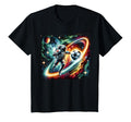 Funny Space Soccer Astronaut Soccer T-Shirt - Custom Art Print for Adults