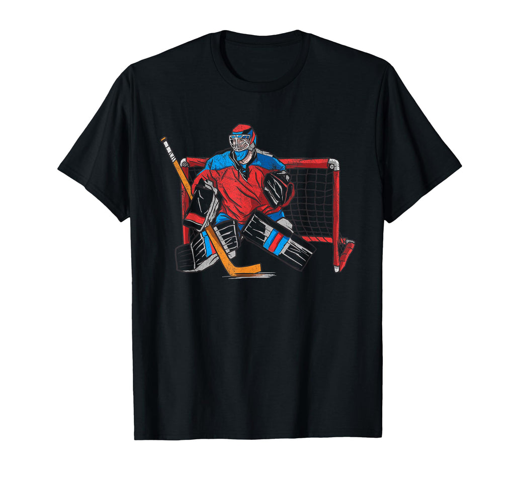 Bright And Colorful Hockey Goalkeeper Gift T-Shirt - Trendy Graphic Unisex