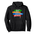 Eat Sleep Soccer Repeat Player Goalie Hoodie - Aesthetic Graphic Unisex