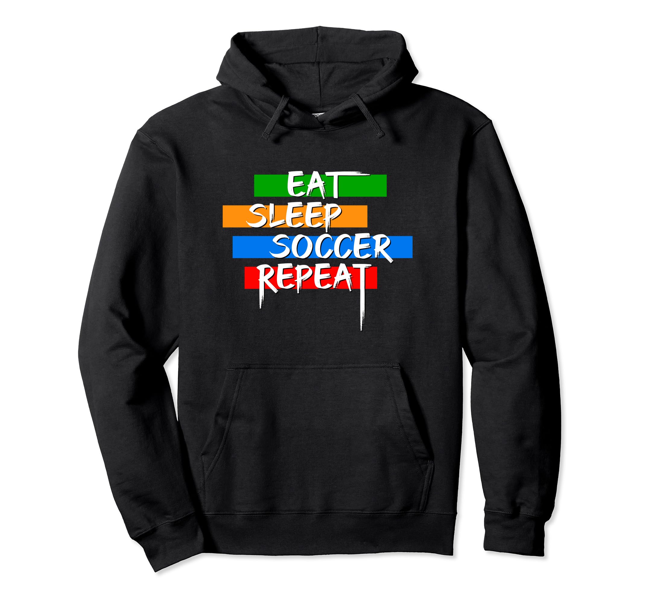 Eat Sleep Soccer Repeat Player Goalie Hoodie - Aesthetic Graphic Unisex