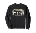 Outnumbered Soccer Dad Varsity Sweatshirt - Graphic Print Men Women