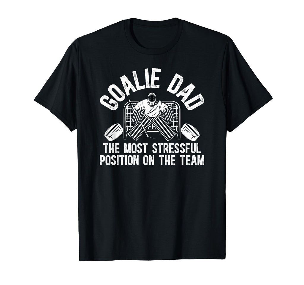 Funny Hockey Goalie Dad Hockey Keeper T-Shirt - Aesthetic Graphic Unisex