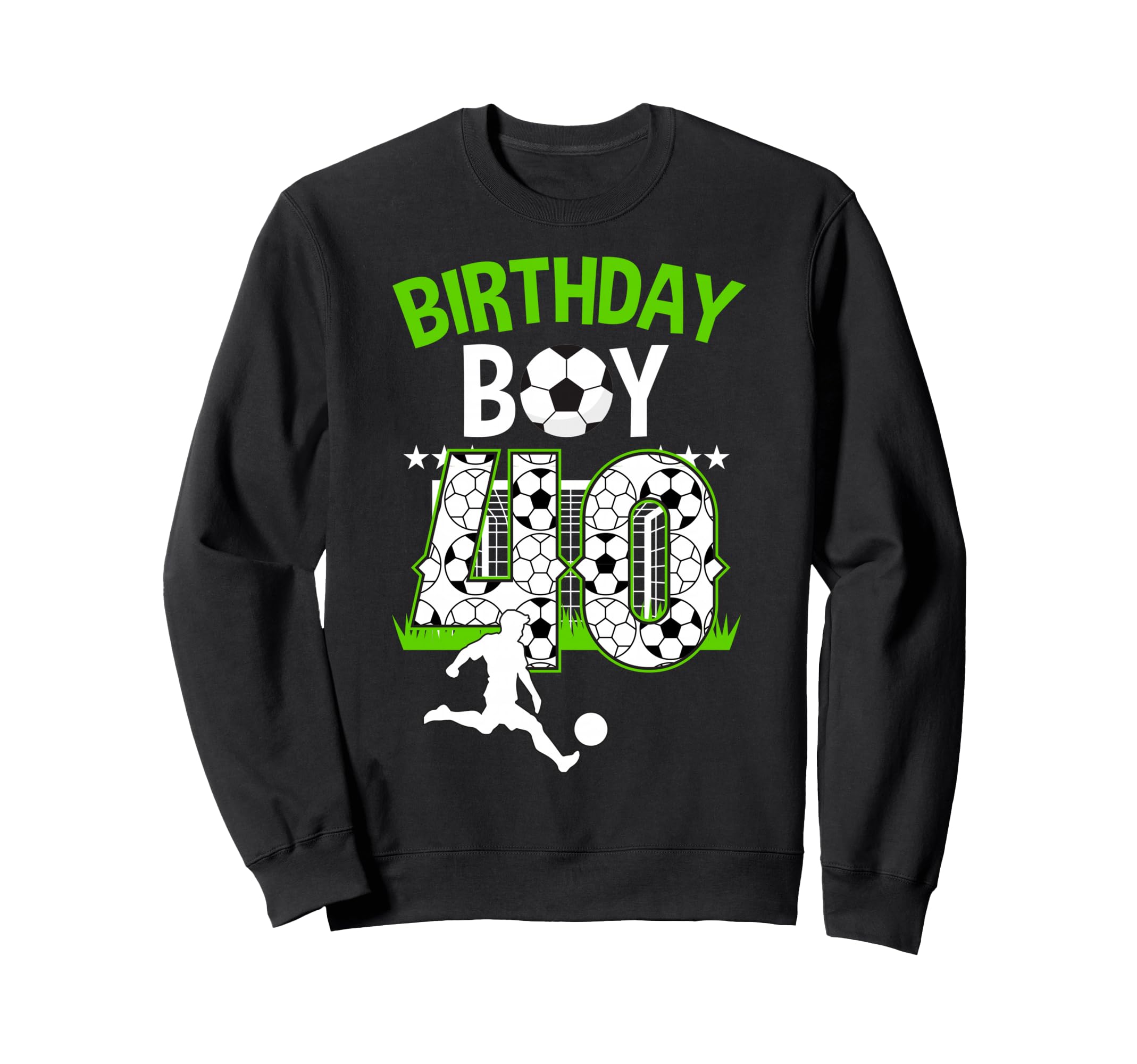 Birthday Soccer 40 Year Old Who Sweatshirt - Custom Art Print Men Women