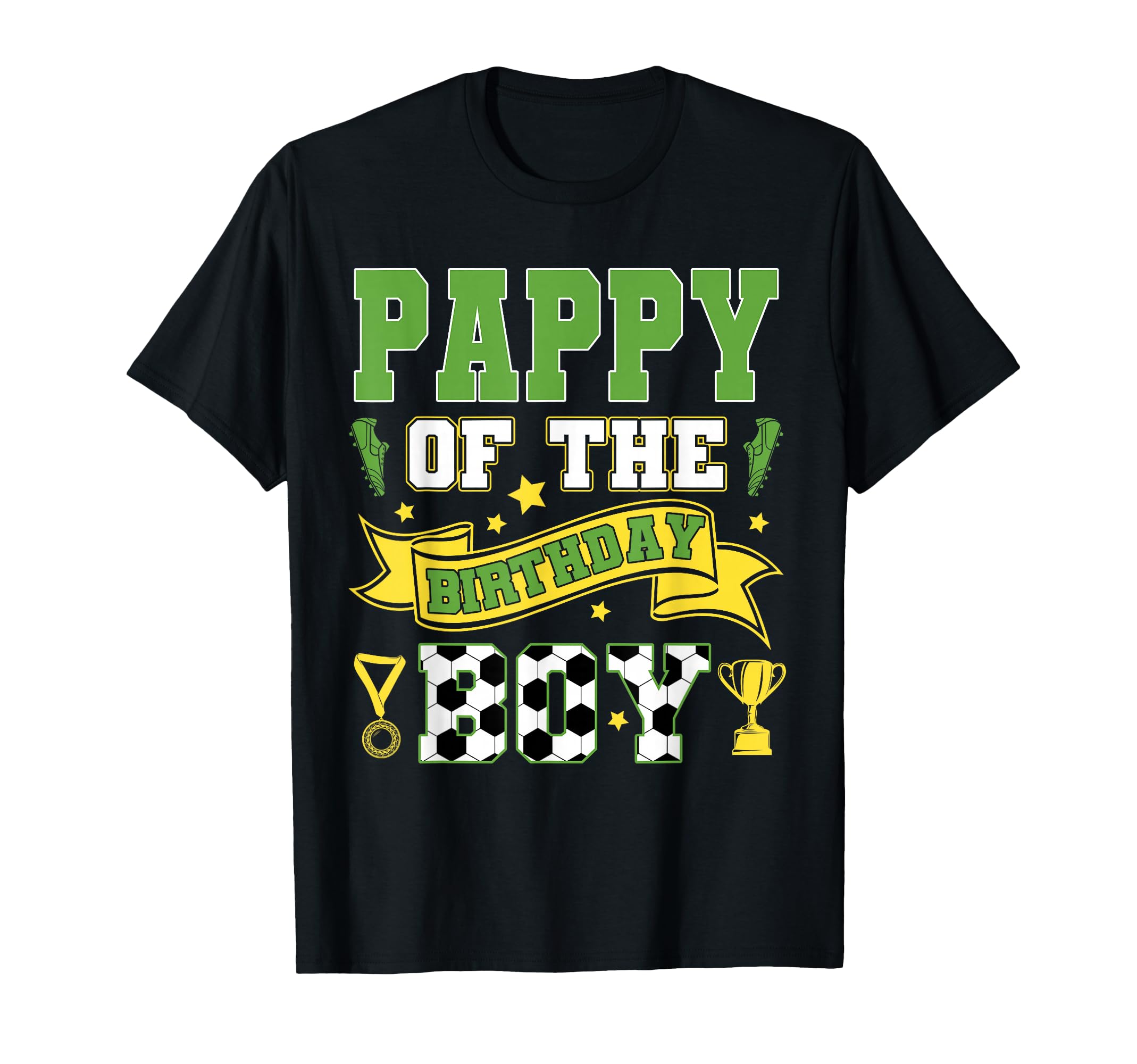 Pappy Birthday Soccer Player Birthday T-Shirt - Custom Art Print for Adults