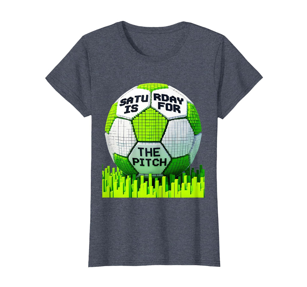 Saturday Is Pitch Soccer Mom T-Shirt - Streetwear Style for Adults