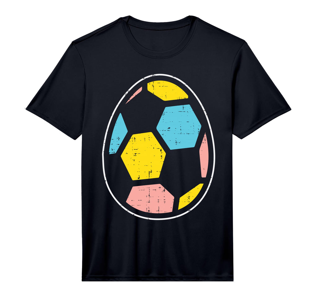 Soccer Ball Egg Funny Easter Sports T-Shirt - Novelty Apparel Unisex