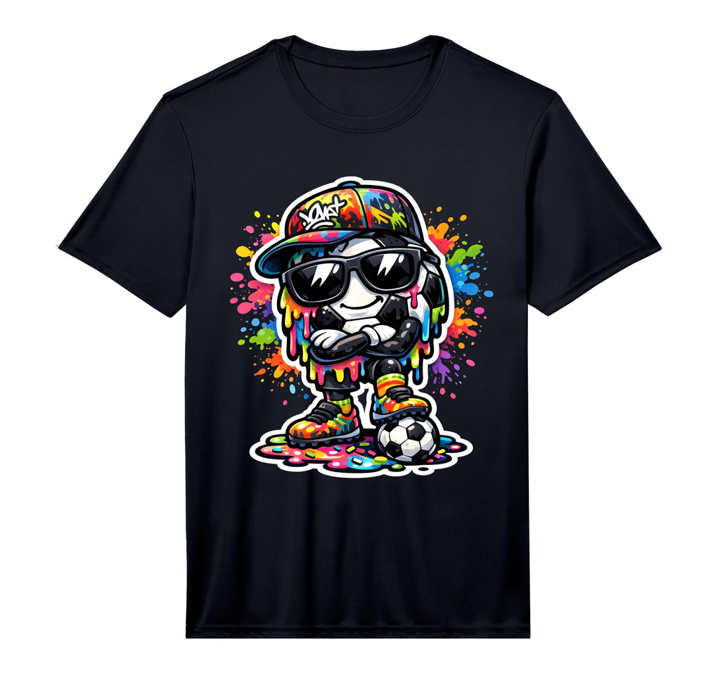 Soccer Ice Cream Drip Soccer Stuff T-Shirt - Minimalist Print Unisex