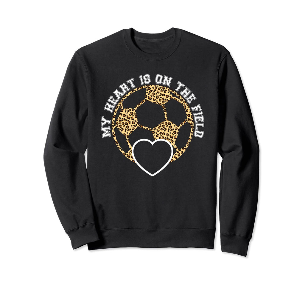 My Heart Is That Field Soccer Sweatshirt - Aesthetic Graphic for Adults