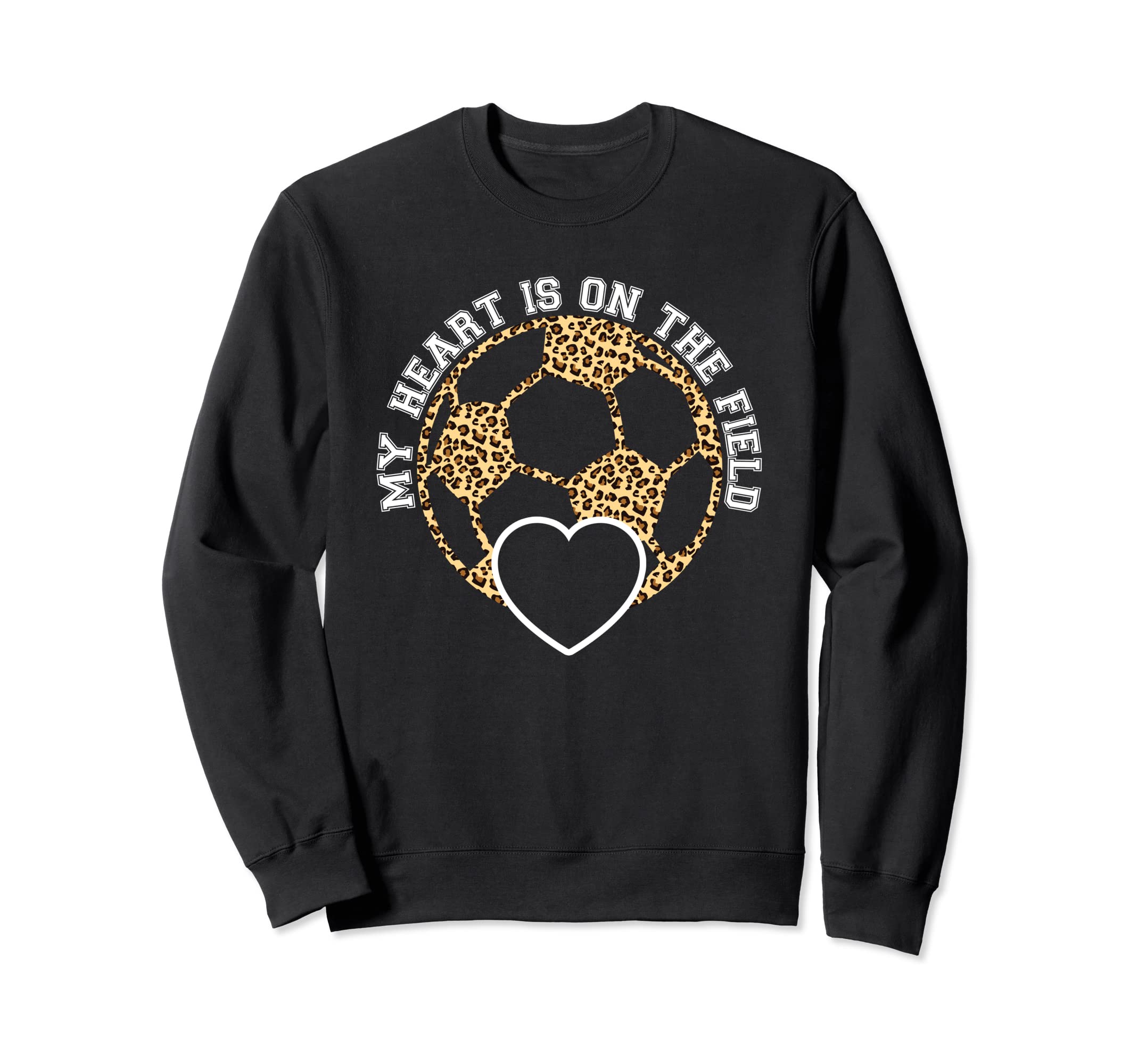 My Heart Is That Field Soccer Sweatshirt - Aesthetic Graphic for Adults