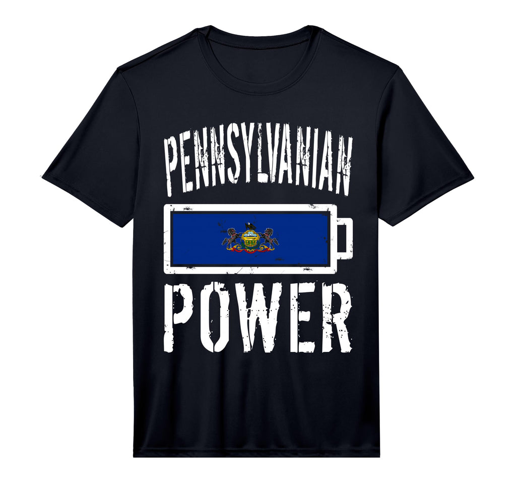 Pennsylvania Flag Pennsylvanian Power T-Shirt - Novelty Apparel Unisex
