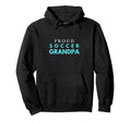 Proud Soccer Grandpa Game Day Match Day Hoodie - Minimalist Print Unisex