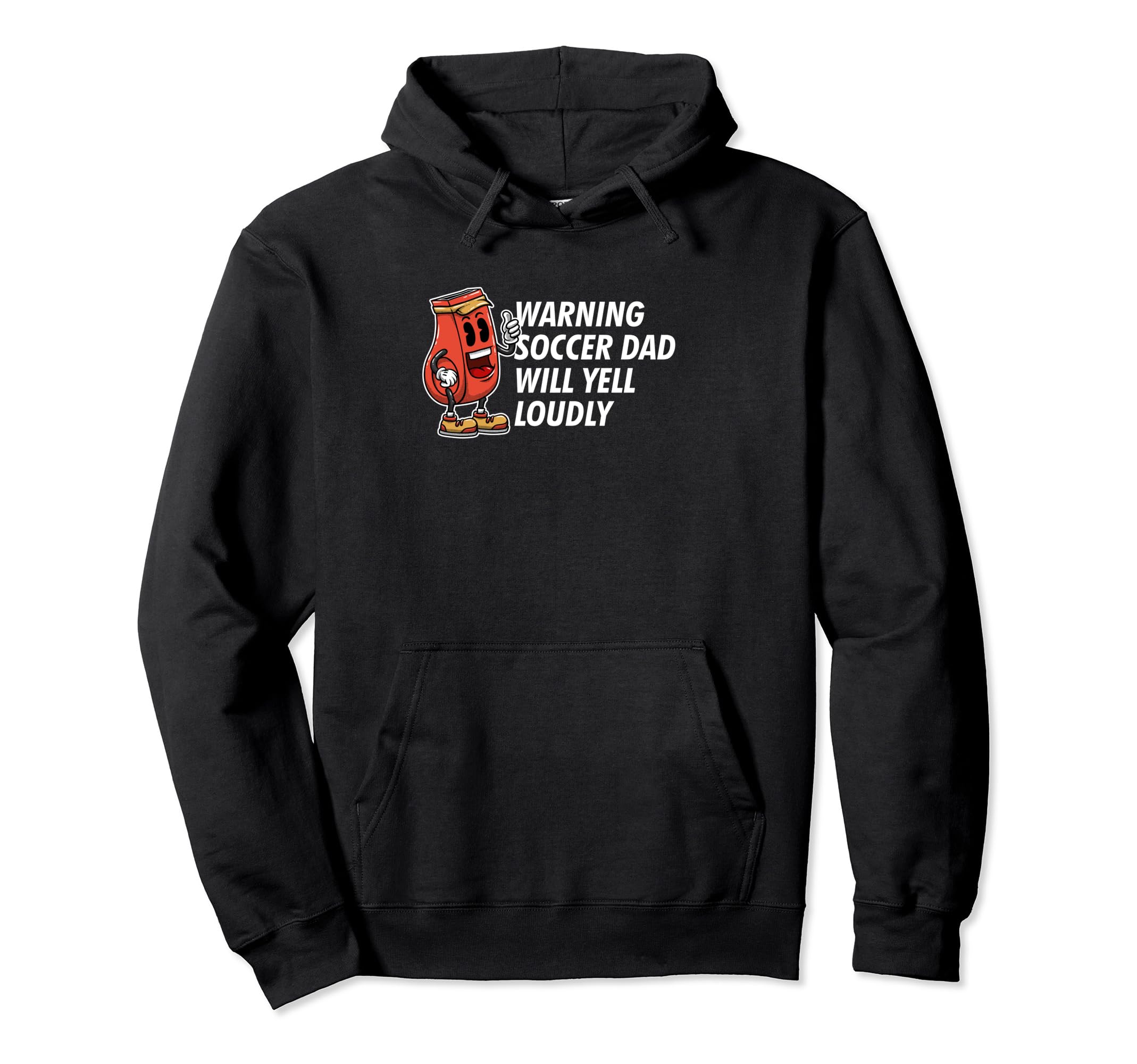 Warning Soccer Dad Yell Loudly Funny Hoodie - Unique Graphic Men Women