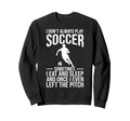 Soccer Art Soccer Player Football Sweatshirt - Minimalist Print Men Women