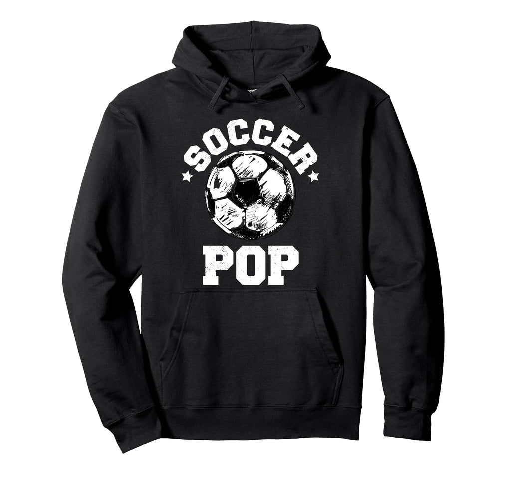 Soccer Pop Soccer Ball Distressed Funny Hoodie - Minimalist Print Unisex