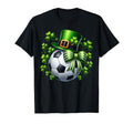 St Patricks Day Soccer Leprechaun T-Shirt - Novelty Apparel for Adults