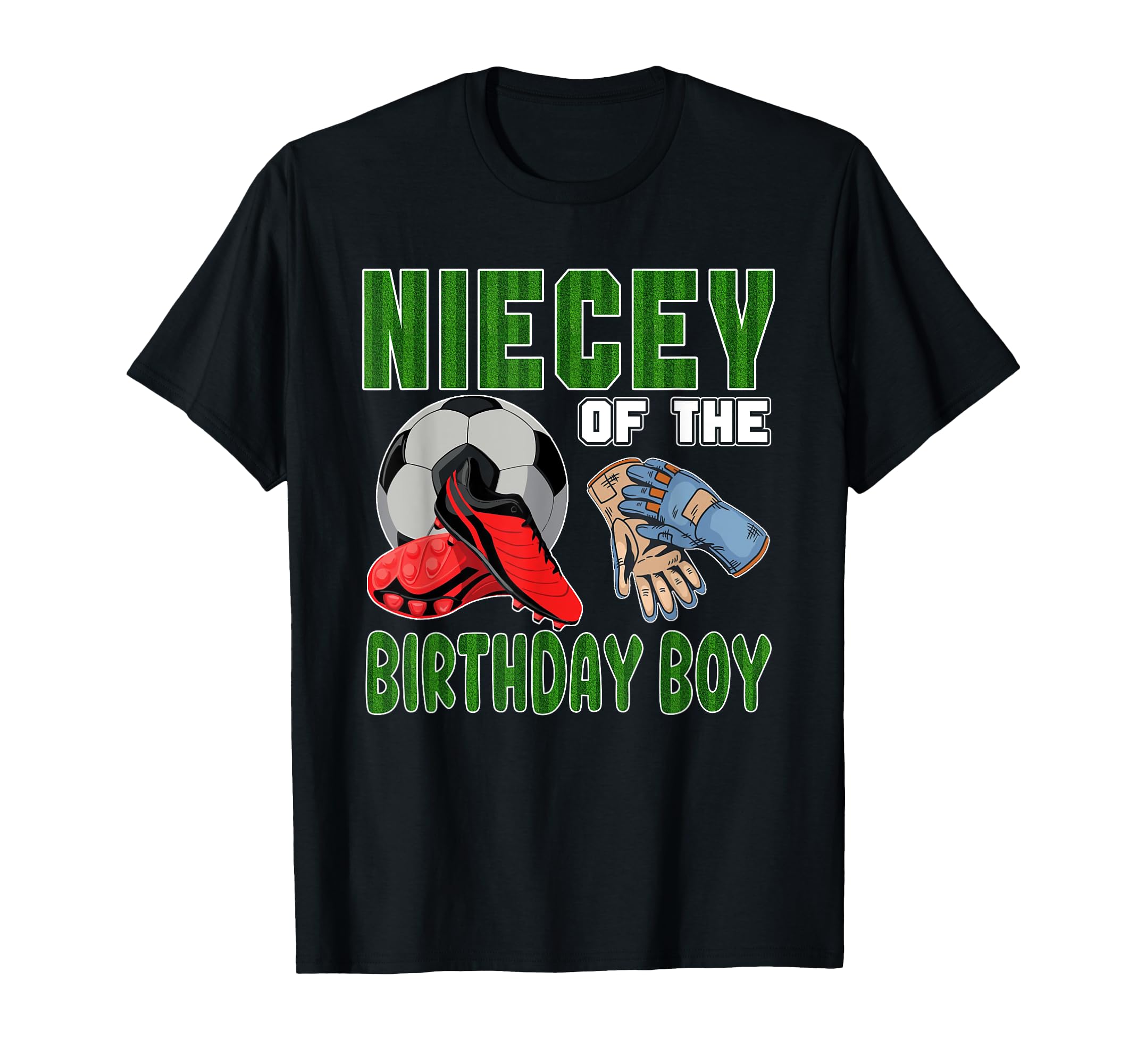 Niecey Birthday Soccer Group Family T-Shirt - Minimalist Print Unisex