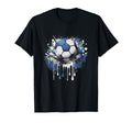 Colorful Soccer Ball Sports Art T-Shirt - Custom Art Print Men Women