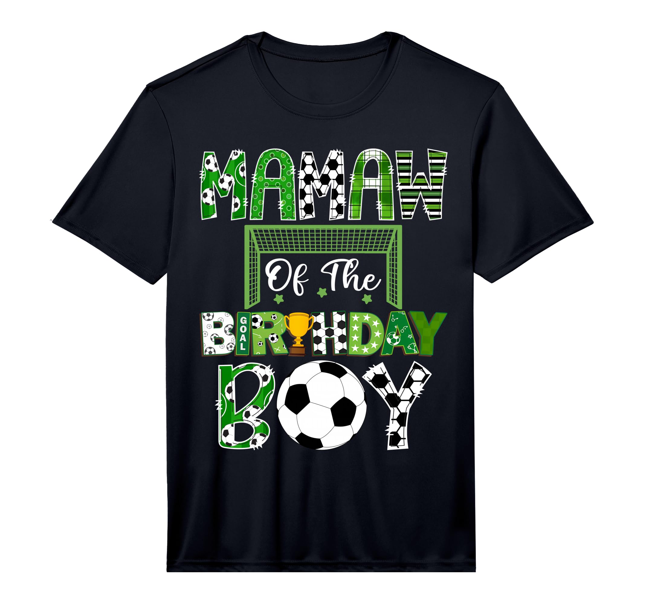 Mamaw Birthday Soccer Lover Game T-Shirt - Casual Everyday Wear Men Women
