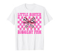 Little Sister Biggest Fan Soccer Sister T-Shirt - Minimalist Print Unisex