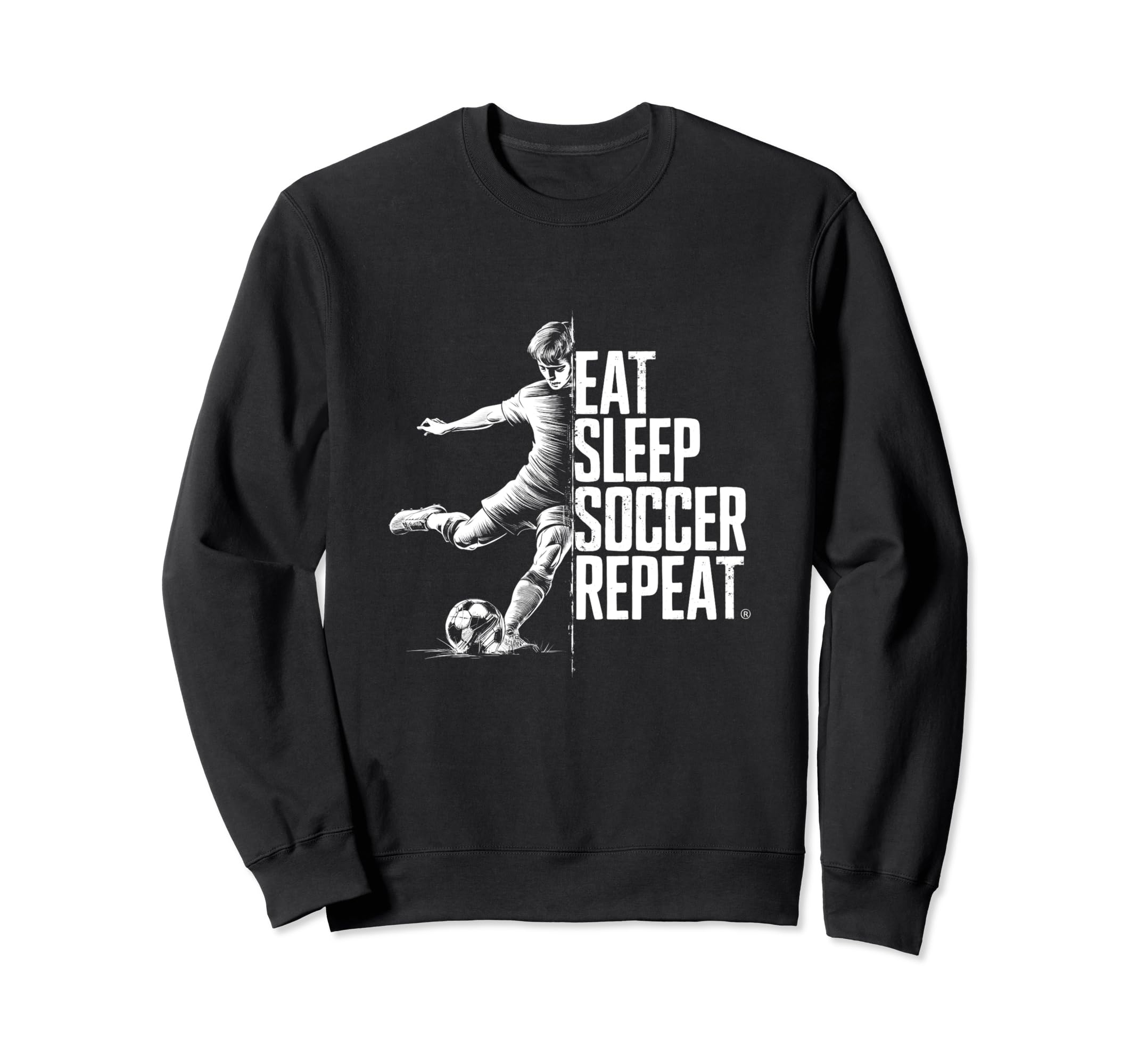 Eat Sleep Soccer Repeat Sweatshirt - Streetwear Style Men Women