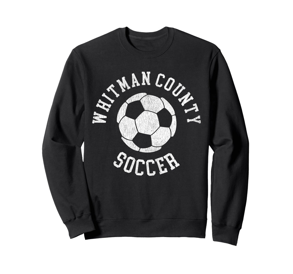 Whitman County Soccer Distressed 90S Sweatshirt - Streetwear Style Unisex