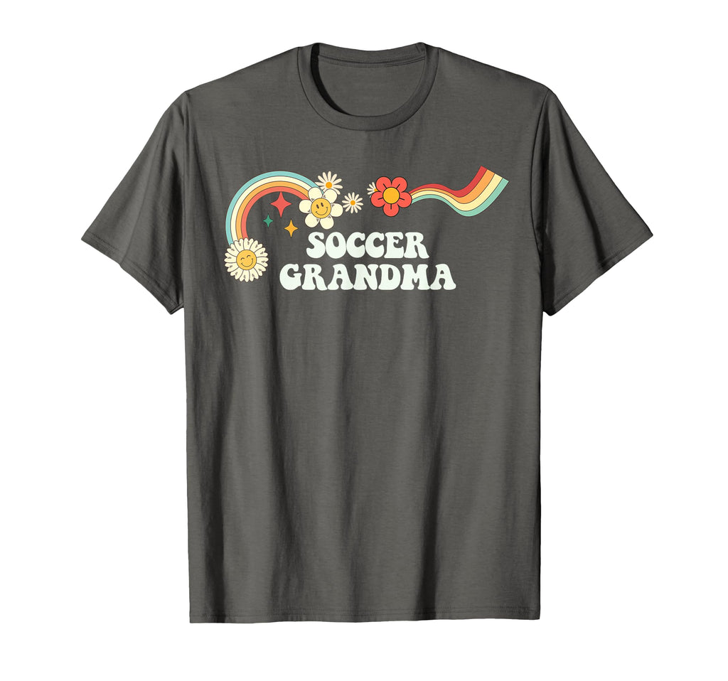 Groovy Funny Soccer Grandma T-Shirt - Fun Novelty Design Unisex