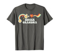 Groovy Script Funny Soccer Grandma T-Shirt - Unique Graphic for Adults
