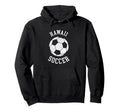 Hawaii Soccer Distressed 90S Hoodie - Unique Graphic Unisex