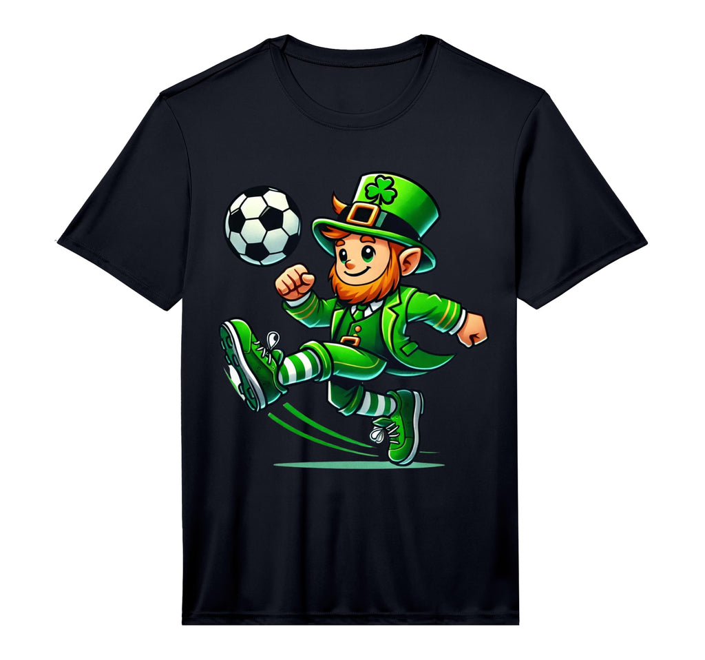 Leprechaun Soccer St Patricks Day Player T-Shirt - Custom Art Print Unisex