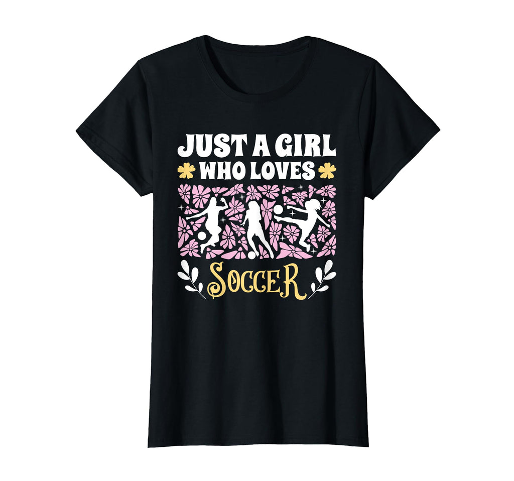 Just Who Loves Soccer Soccer T-Shirt - Graphic Print for Adults