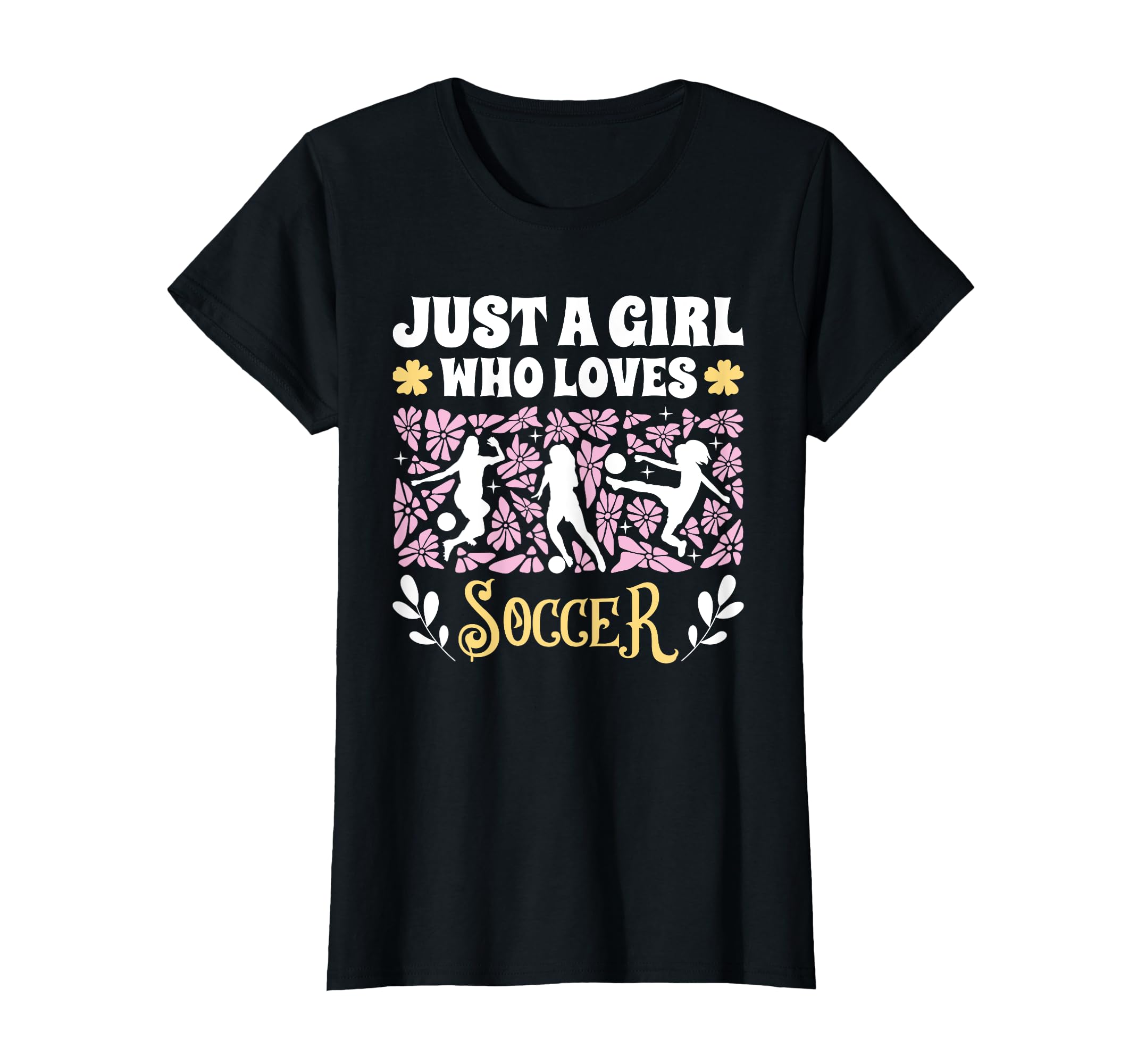 Just Who Loves Soccer Soccer T-Shirt - Graphic Print for Adults