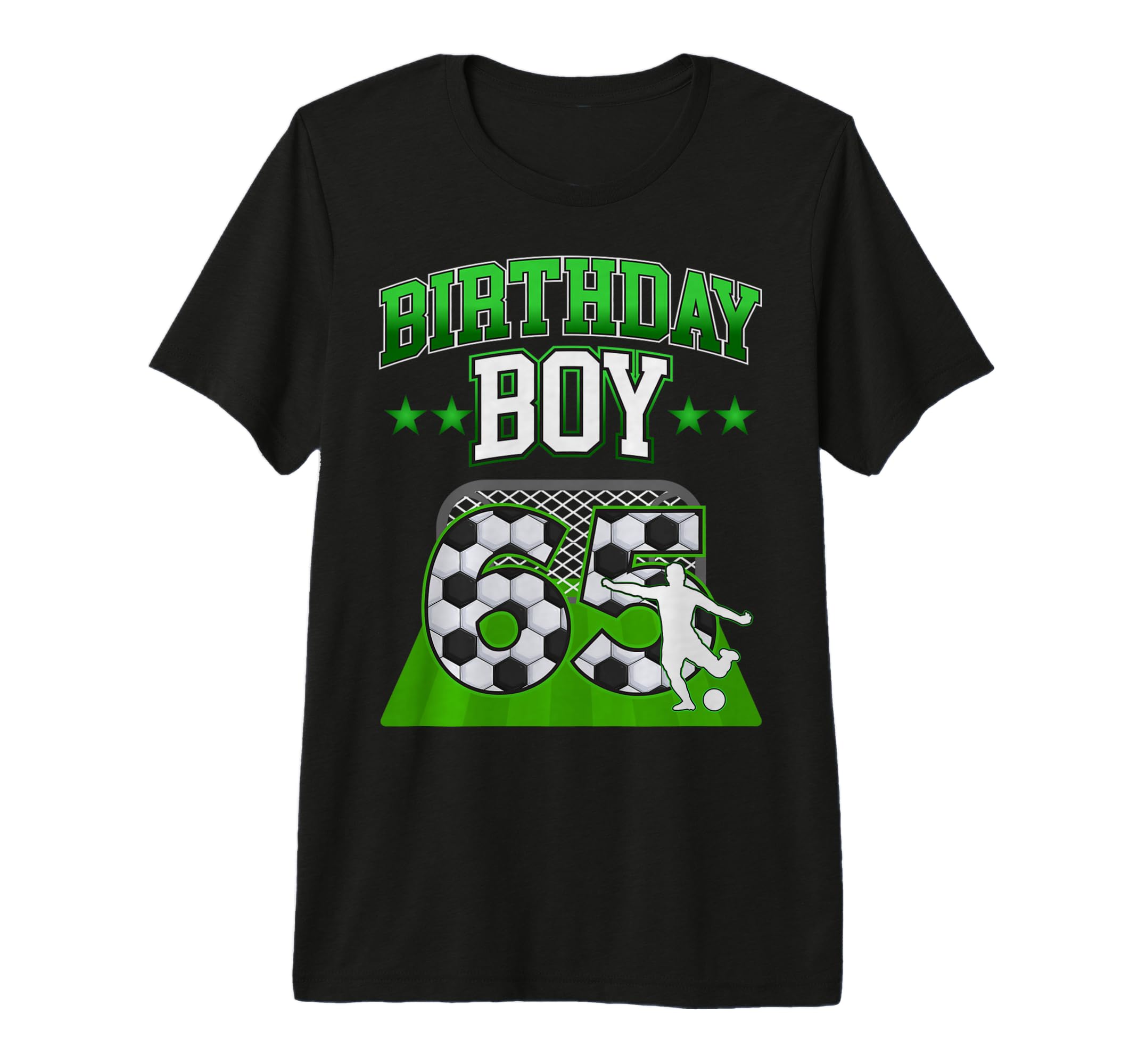Soccer Themed Birthday Outfit 65 Year T-Shirt - Graphic Print Men Women