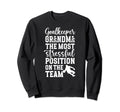 Funny Soccer Goalkeeper Grandma Soccer Sweatshirt - Graphic Print Unisex